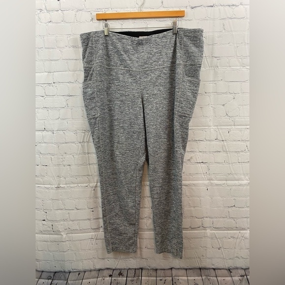 Chico’s Zenergy Black Heather Workout Athletic Leggings Womens Plus Size 20/22 - Picture 1 of 7